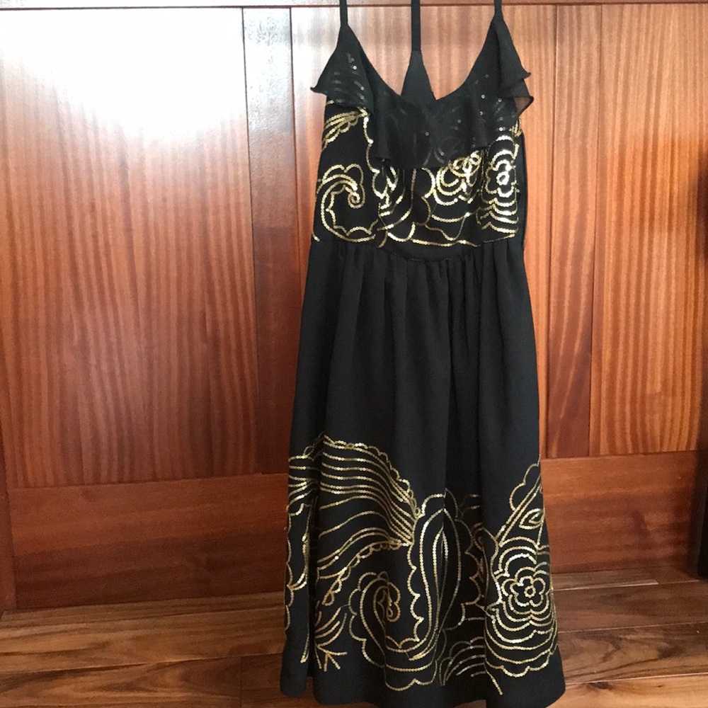 Gorgeous Gold-traced Dress
